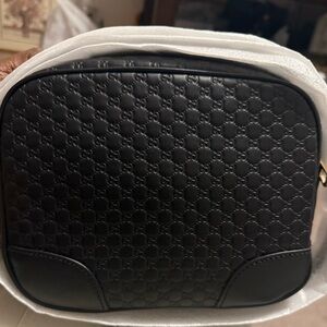 Gucci Guccissima Black Camera Bag & dust bag. Smoke/pet free home.